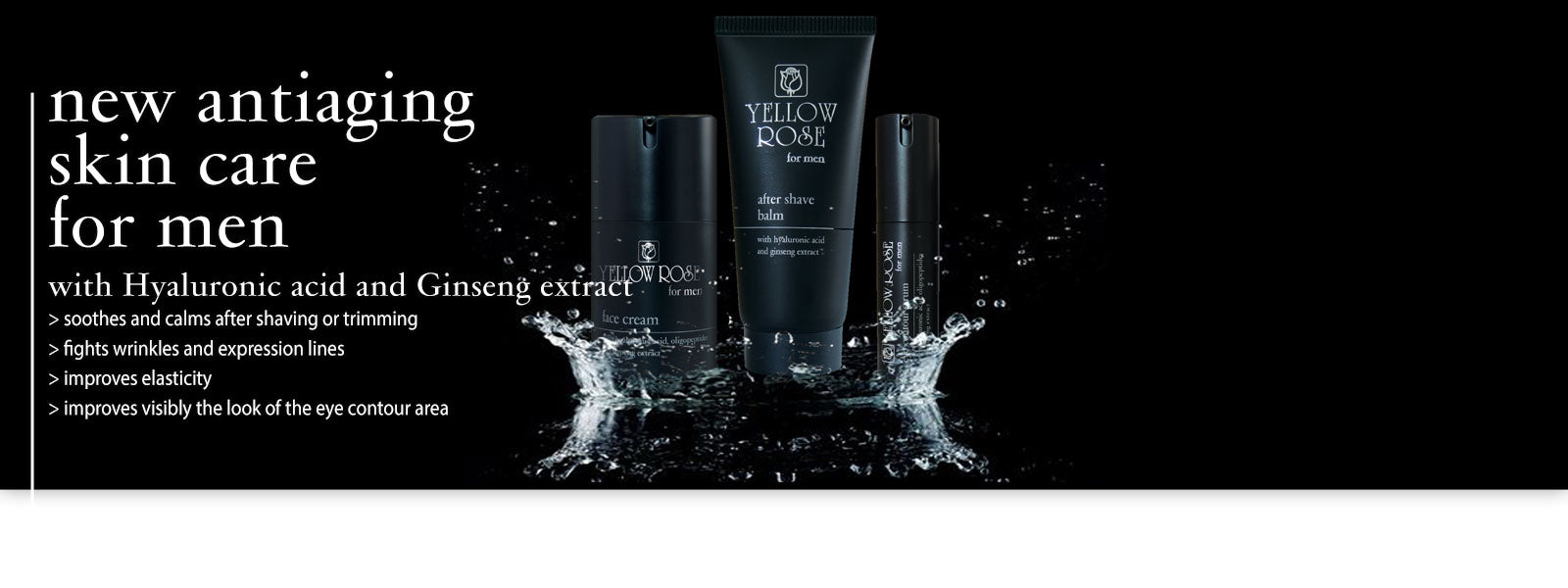 Yellow Rose skin care for men