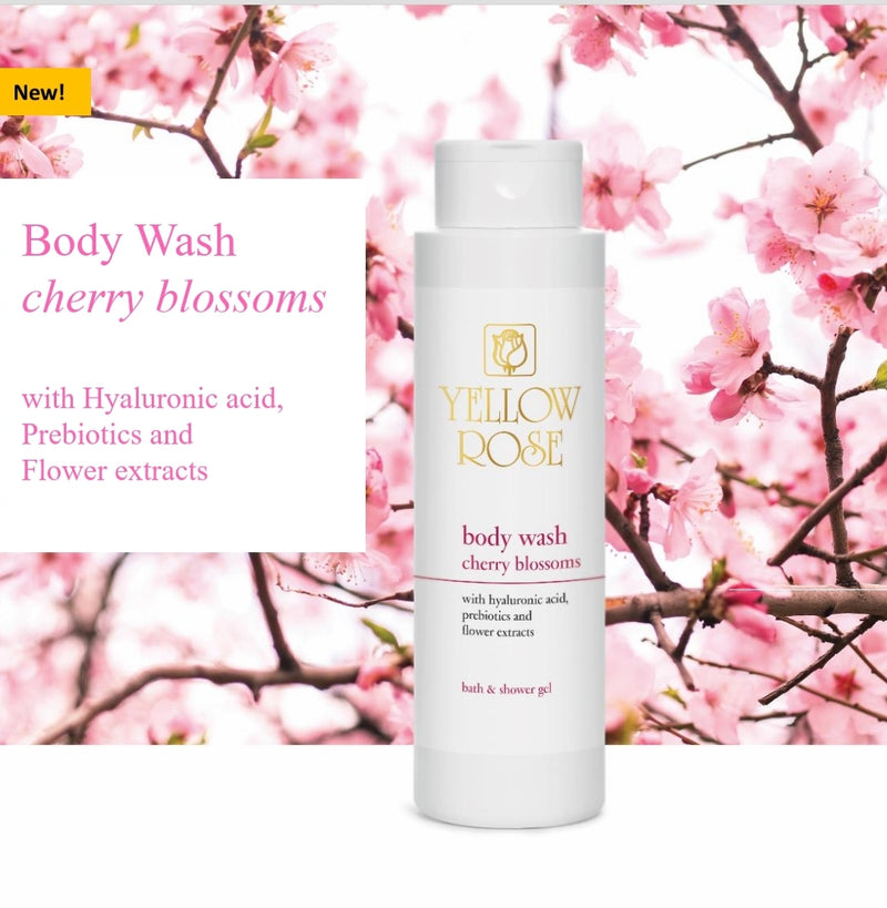 Yellow Rose Body Wash Cherry Blossoms 400 ml