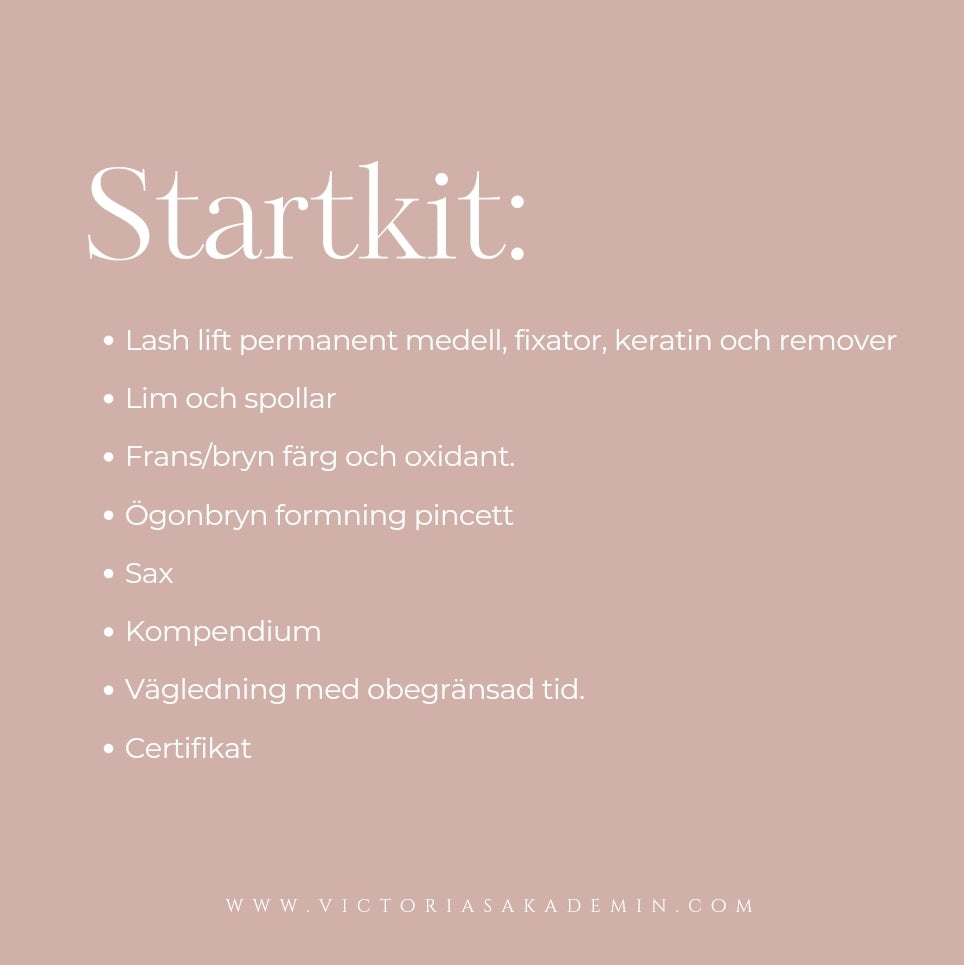 Kurs: Lash Lift & Brow lift + färgning och form.