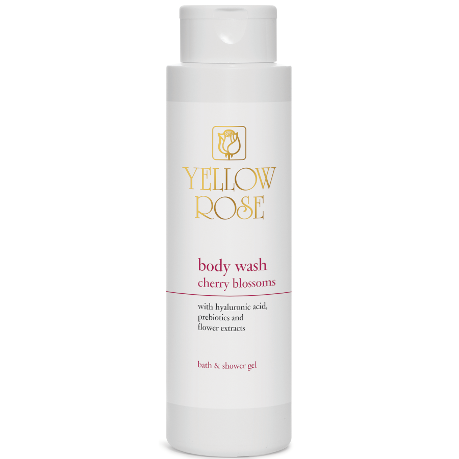 Yellow Rose Body Wash Cherry Blossoms