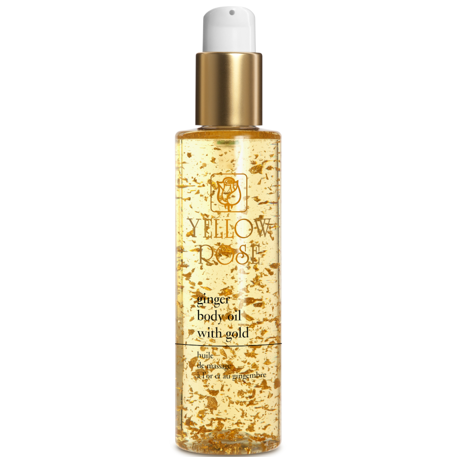 Yellow Rose GINGER BODY MASSAGE OIL with 23k Gold 100 ml