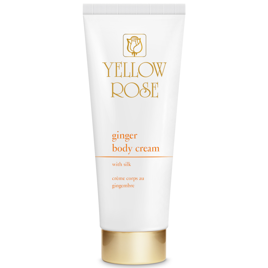 Yellow Rose Ginger Body Cream with silk, 250ml